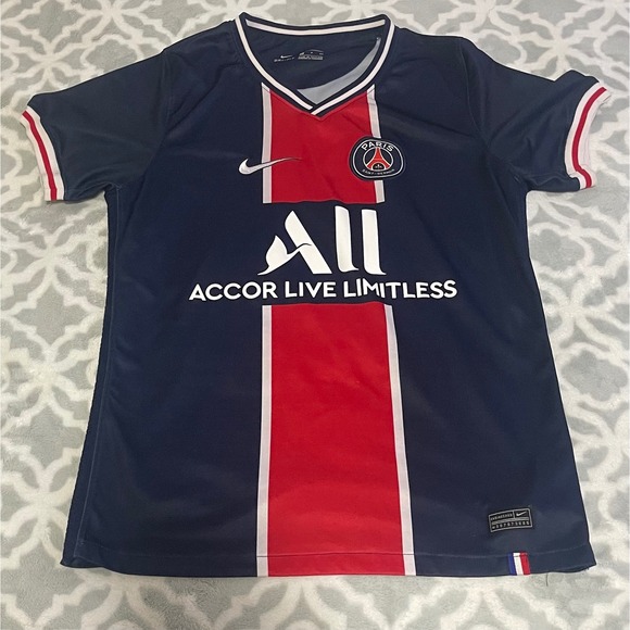 Paris Saint-Germain PSG Mbappe #7 Soccer Jersey Nike Dri-FIT Football Shirt - Picture 1 of 8